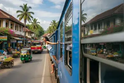 Travellers exploring Sri Lanka on a private tour